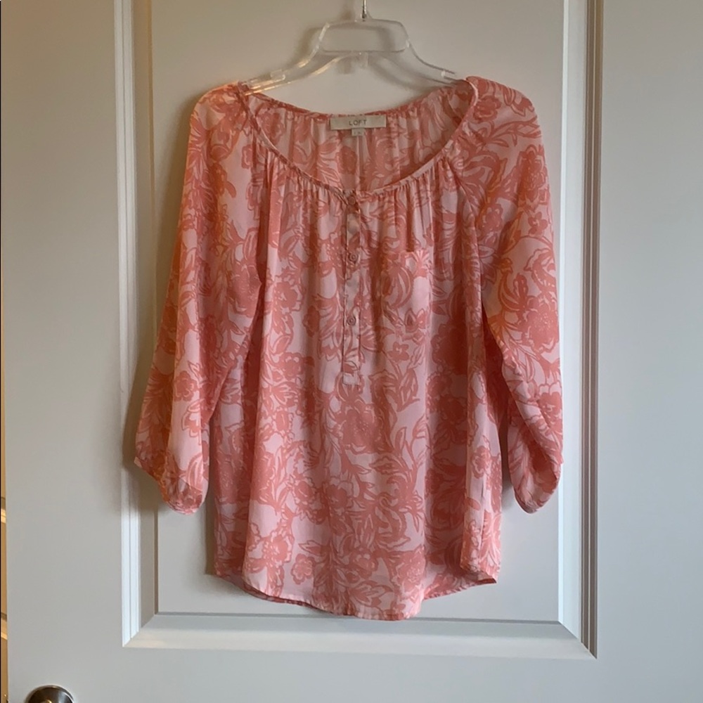 Pink loft blouse